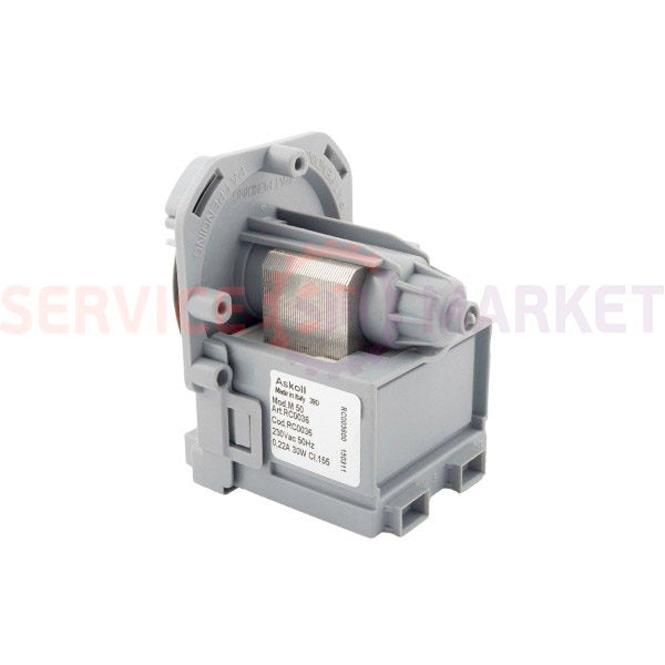 Помпа 30W M50 RC0036 (конт. спар. спереди, на 3 защ.) Askoll Indesit