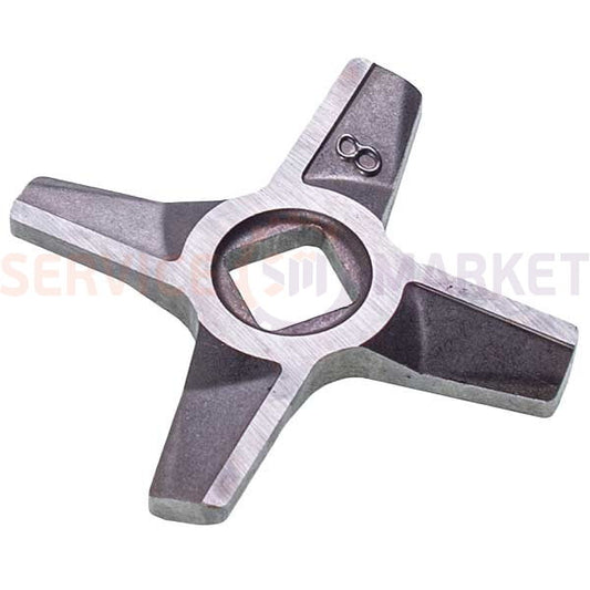 Нож для мясорубки D=55.5mm s=5mm Отв.=10x10mm NR8 (2-х стор.) ZMMA028X (A863109.00) Zelmer