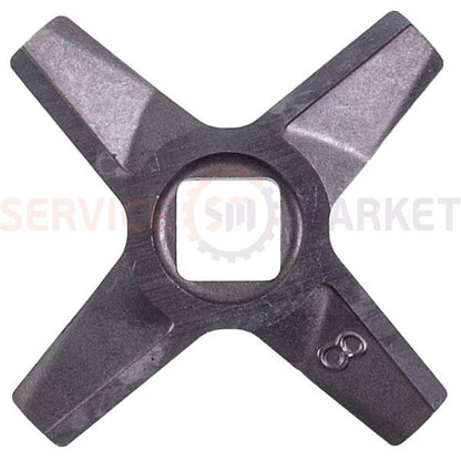 Нож для мясорубки D=55.5mm s=5mm Отв.=10x10mm NR8 (2-х стор.) ZMMA028X (A863109.00) Zelmer