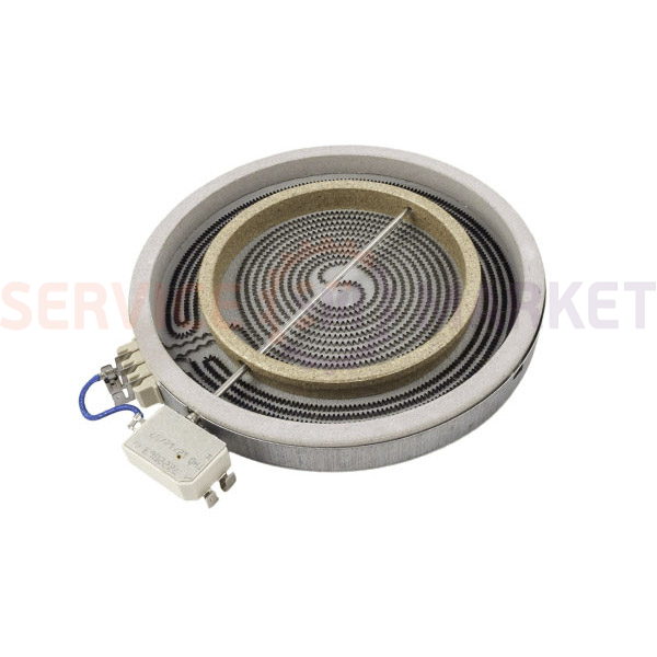 Конфорка для стеклокерам. поверх. D=205/140mm 2200W/1000W Indesit