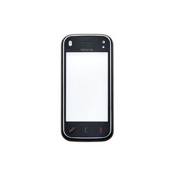 Сенсорный экран (тачскрин) с перед. корпус. для моб. телефона N97 Mini Nokia черный (OR)