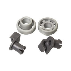 Комплект колес (2шт.) + держатель (2шт.) верх. ящика для посуд. машины Bosch серый