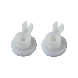 Комплект колес (2шт.) + держатель (2шт.) верх. ящика для посуд. машины Bosch белый