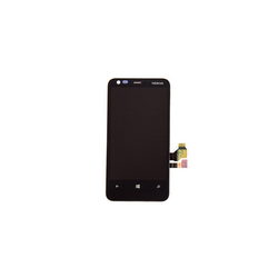 Дисплей с тачскрином и перед. корп. для моб. телефона 620 Lumia Nokia черный (OR)