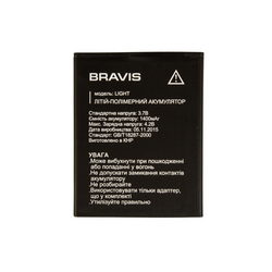 Аккум. батарея Li-Polymer 3.7V 1400mAh для моб. тел. LIGHT Bravis