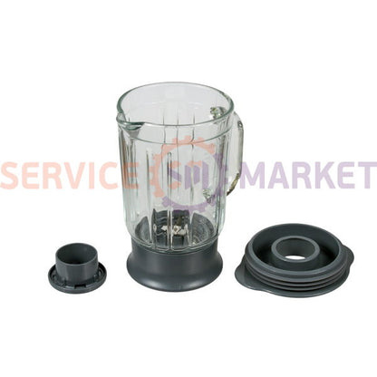 Чаша блендера в сборе 1200ml (стекло) для кух. комб. Kenwood серый (аксессуар)