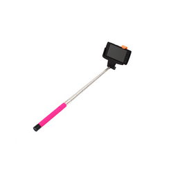 Монопод для селфи Z07-5 L=235-1060mm подкл. Bluetooth розовая ручка