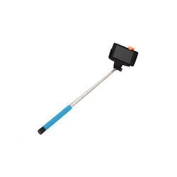 Монопод для селфи Z07-5 L=235-1060mm подкл. Bluetooth голубая ручка