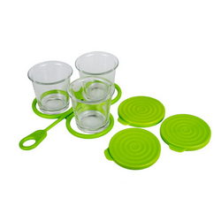 Набір баночок круглих (3шт.) з тримачем для пароварки Tefal (аксесуар)