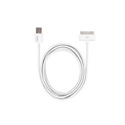 USB дата-кабель (30pin) Remax L=1000mm для моб. телефонов iPhone 4 Apple белый
