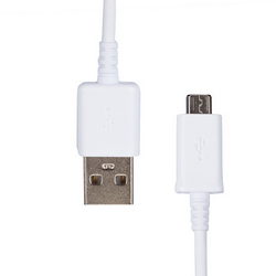 USB дата-кабель (Micro USB) L=800mm для моб. телефонов Samsung белый