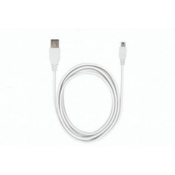 USB дата-кабель (Mini USB) L=950mm для моб. телефонов белый