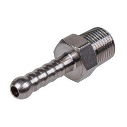 Переходник прямой 1/8" D нар.=6mm силикон. трубки для кофемашины Saeco