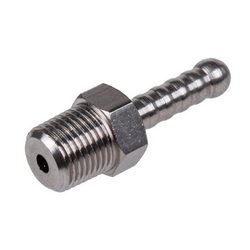 Переходник прямой 1/8" D нар.=6mm силикон. трубки для кофемашины Saeco