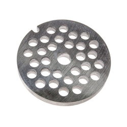 Решетка насадки мясорубки 6mm D=???mm (с пазом) для кух. комбайна Bosch