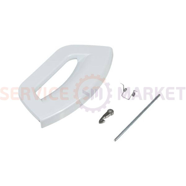 Ручка двери (люка) в сборе для стиральной машины Ariston белый