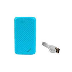 Внешняя АКБ GOLF G20 Li-Polymer 2xUSB 5V 16000mAh 125x70x28mm для моб. тел. голубой