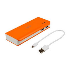 Зовнішня АКБ GOLF GF-209 Li-Polymer 2xUSB 5V 13000mAh 141x63x23mm для моб. тел. помаранчевий