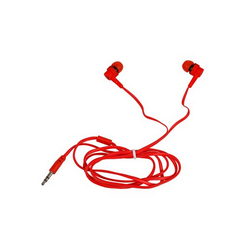 Наушники для моб. телефона Samsung SY128 (разъем 3.5mm) 16 Ohm L=1000mm красный
