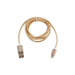 USB дата-кабель (Lightning) Belkin в оплетке L=1200mm для моб. тел. iPhone 5 Apple золотистый