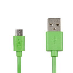 USB дата-кабель (Micro USB) Belkin L=1200mm для моб. телефонов зеленый