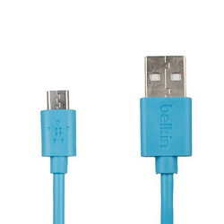 USB дата кабель (Micro USB) Belkin L=1200mm для моб. телефонів блакитний