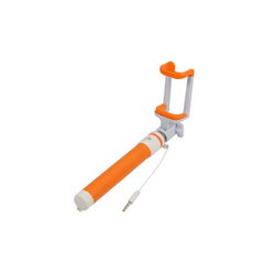 Монопод для селфи MONOPOD L=185-640mm подкл. проводное оранжевая ручка