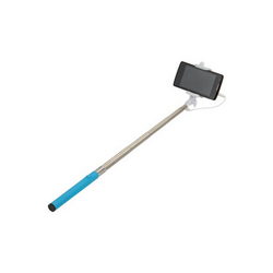 Монопод для селфі SELFIE STICK L=205-900mm підкл. провідне блакитна ручка