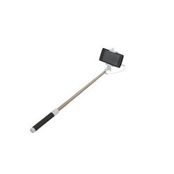 Монопод для селфі SELFIE STICK L=200-780mm з кноп. підкл. провідне чорна ручка