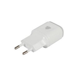 Зарядное устр. Inkax CD-10 (вх. 220V вых. 2xUSB 5V 2.1A) для моб. тел. белый
