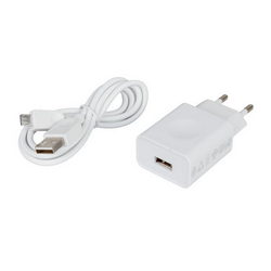 Зарядное устр. C-P63 (вх. 220V вых. USB 5V 2A) + кабель USB/Micro-USB для моб. телефона Lenovo белый