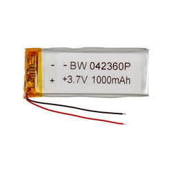 Полимерный аккумулятор BW 042360P 3,7V 1000mAh 24x64x??mm