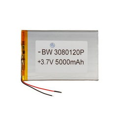 Полимерный аккумулятор BW 3080120P 3,7V 5000mAh 78x120x??mm
