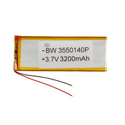 Полимерный аккумулятор BW 3550140P 3,7V 3200mAh 51x136x4mm