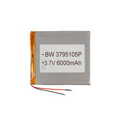 Полимерный аккумулятор BW 3795105P 3,7V 6000mAh 96x106x??mm