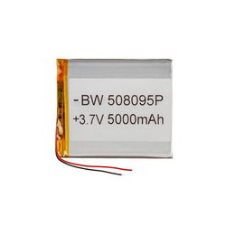 Полимерный аккумулятор BW 508095P 3,7V 5000mAh 79x90x??mm
