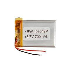 Полимерный аккумулятор BW 403048P 3,7V 700mAh 31x46x??mm