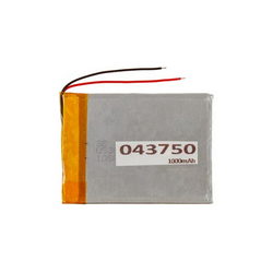 Полимерный аккумулятор 043750 3,7V 1000mAh 37x50x??mm