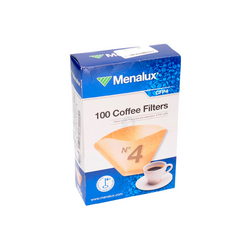 Фильтр бумажный №4 (100шт.) CFP4  Menalux для капельной кофеварки Electrolux