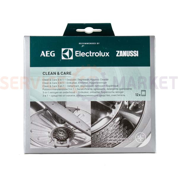 Порошок для чистки накипи M3GCP400 для стир. и посуд. машины (12 пак.x50g) Electrolux