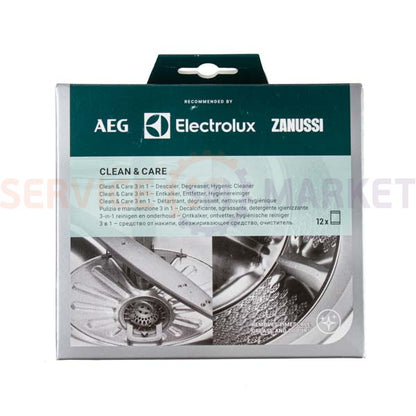 Порошок для чистки накипи M3GCP400 для стир. и посуд. машины (12 пак.x50g) Electrolux