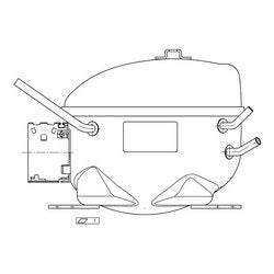 Компресор для холодильника Electrolux 140008877239 HKK80AA