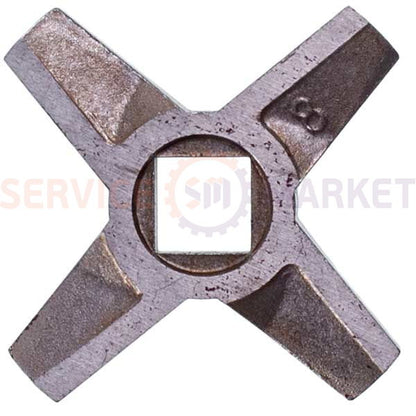 Нож для мясорубки D=55.5mm s=5mm Отв.=10x10mm NR8 (2-х стор.) ZMMA028X (A863109.00) Zelmer