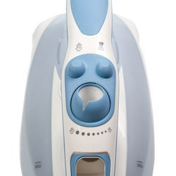 Верхняя часть корпуса в сборе для утюга Braun белый/голубой