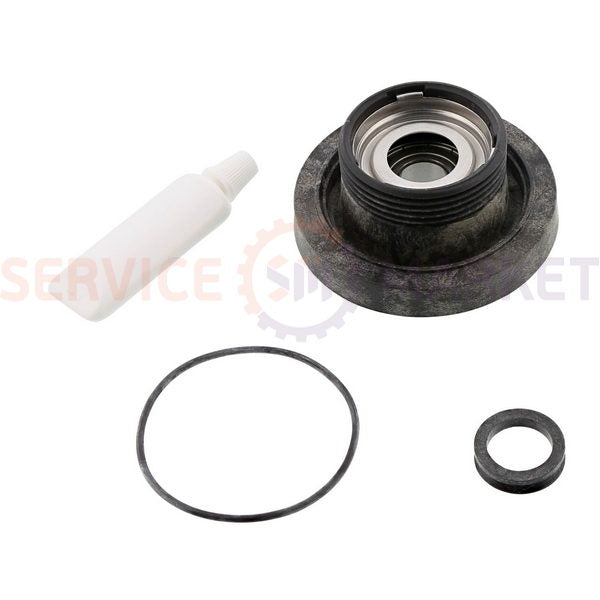 Блок подшипников 6203 - 2Z (правый, резьба левая) + уплотнители 2 шт. для верт. стир. машины AEG