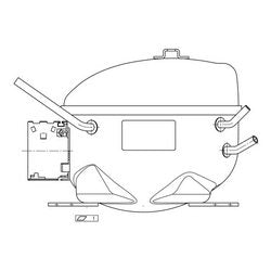 Компресор для холодильника Electrolux 2425751381 HKK70AA3