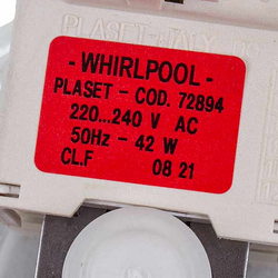 Whirlpool 481236018558 Помпа 42W 72894 Plaset для посудомийної машини