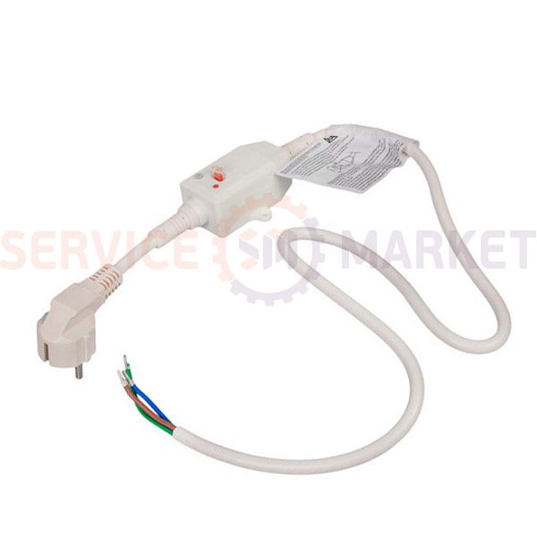Сетевой шнур с УЗО (15mA) 230V 16A  L=1500mm для бойлера Ariston