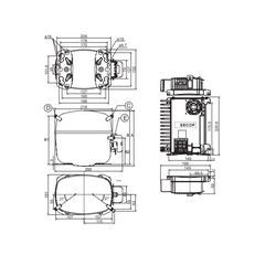 Компрессор для холодил. SECOP (DANFOSS) SLV15CNK.2 R290 ???W (с пуск. реле ???)