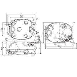 Компрессор для холодил. SECOP (DANFOSS) XV7.2KX R600a. ???W (с пуск. реле)